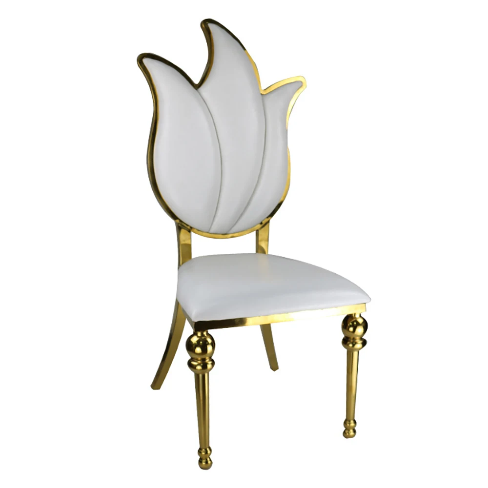 Mayorista de chapado de oro de acero inoxidable de la boda sillas silla de comedor . ' - ' . 2