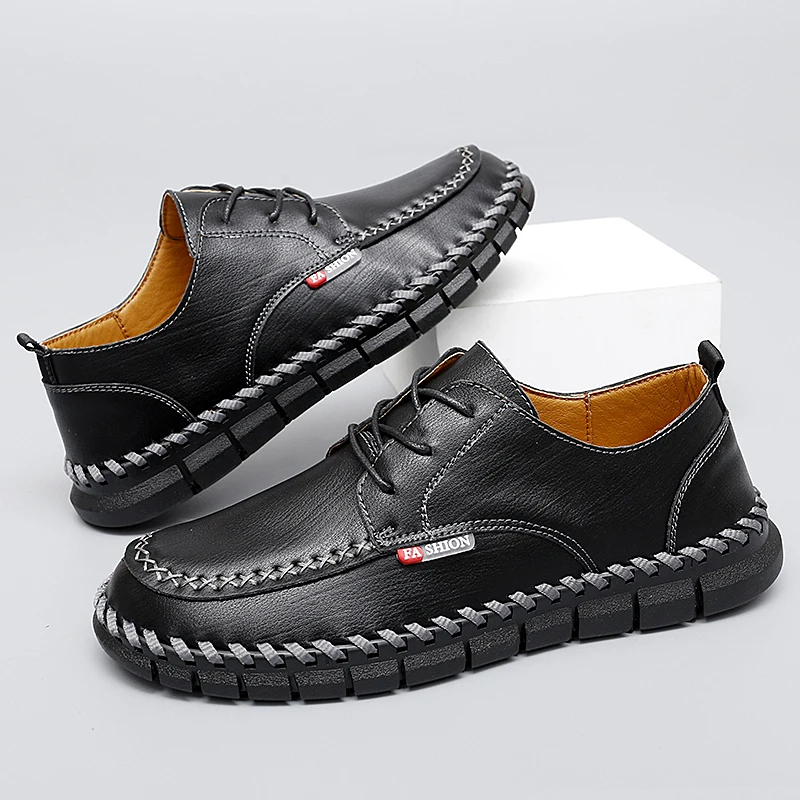 Mynde 2023 Cómoda De La Moda Casual Zapatos Mocasines, Los Zapatos De Los Hombres De Calidad De Cuero Genuino Zapatos De Los Hombres Pisos A La Venta Caliente Zapatos Mocasines . ' - ' . 1