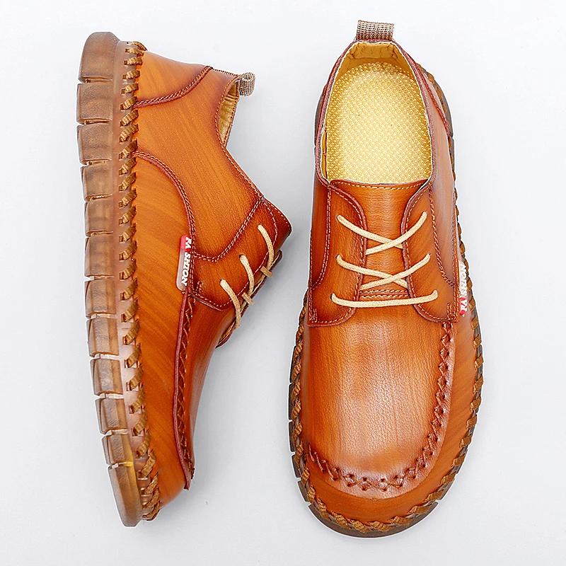 Mynde 2023 Cómoda De La Moda Casual Zapatos Mocasines, Los Zapatos De Los Hombres De Calidad De Cuero Genuino Zapatos De Los Hombres Pisos A La Venta Caliente Zapatos Mocasines . ' - ' . 4