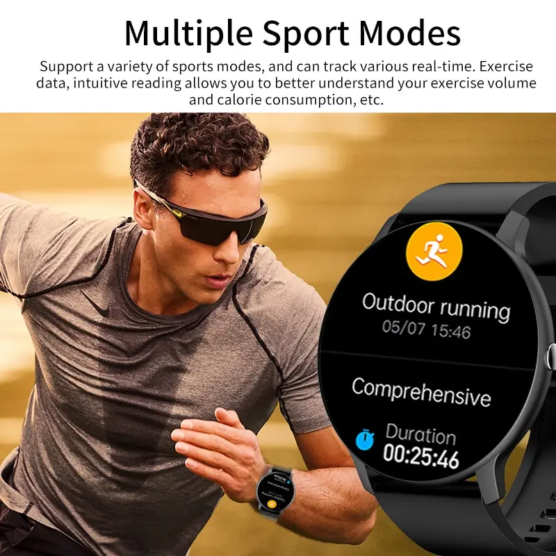 Smart Watch Hombres Mujer Completa de la Pantalla Táctil del Deporte de Fitness Reloj Hombre IP67 Impermeable de Bluetooth Para Android IOS Smartwatch Hombres . ' - ' . 2
