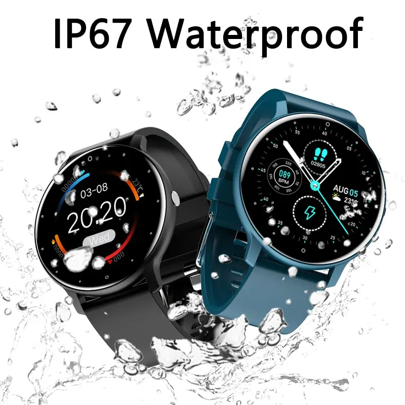 Smart Watch Hombres Mujer Completa de la Pantalla Táctil del Deporte de Fitness Reloj Hombre IP67 Impermeable de Bluetooth Para Android IOS Smartwatch Hombres . ' - ' . 3