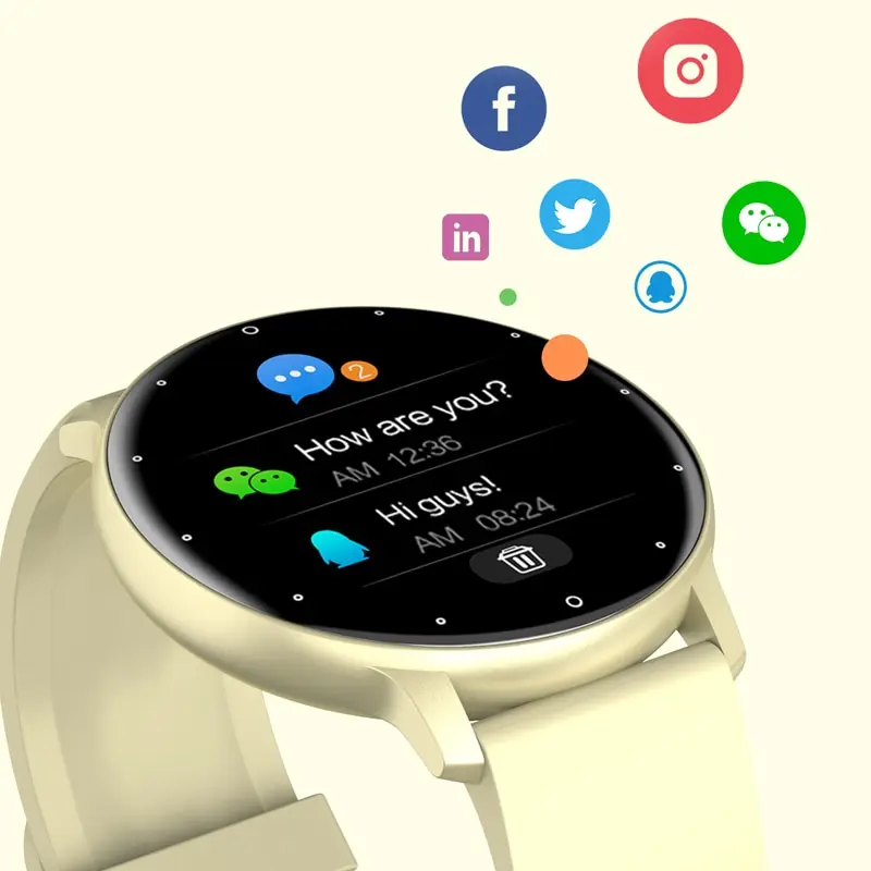 Smart Watch Hombres Mujer Completa de la Pantalla Táctil del Deporte de Fitness Reloj Hombre IP67 Impermeable de Bluetooth Para Android IOS Smartwatch Hombres . ' - ' . 4