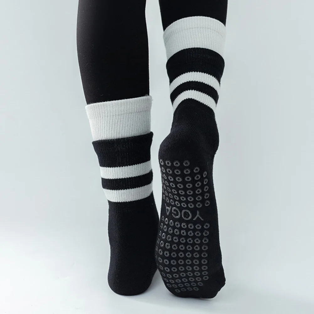 2 piezas de las Mujeres medias de Compresión antideslizante Transpirable Yoga Calcetines de los Deportes . ' - ' . 2