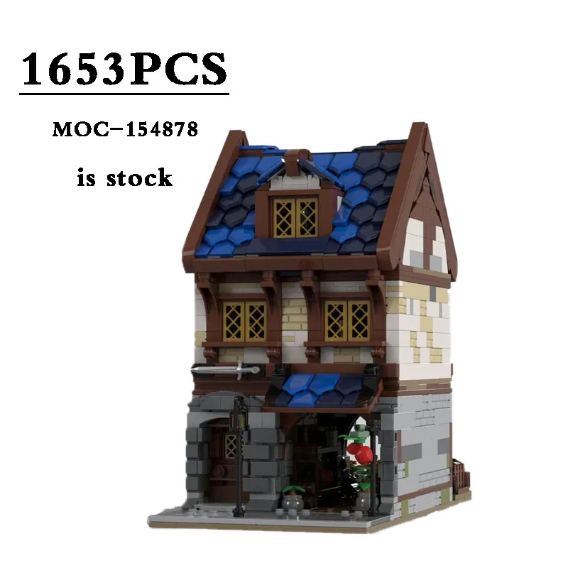 Nuevo MOC-154878 Modular de Mercado y Tienda de Antigüedades 1653PCS • Modular de bloques de Construcción de Juguetes para los Niños Regalos de Cumpleaños ChristmasDIY Regalos . ' - ' . 0