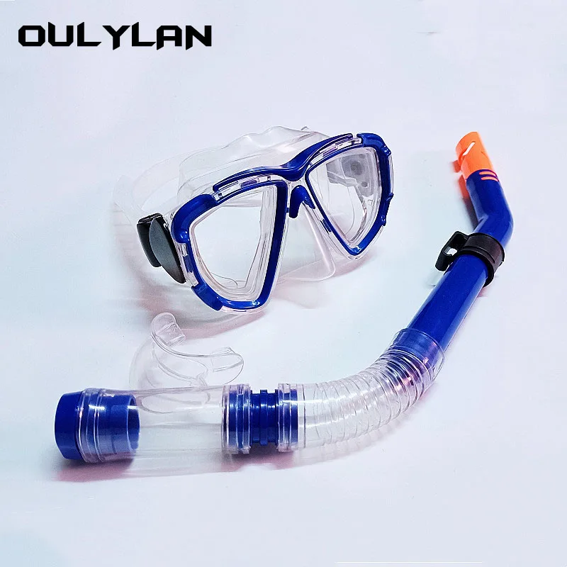 Oulyaln Snorkel Aliento Tubo Conjunto de Gafas de Buceo Máscaras para Adultos para las Mujeres de los Hombres Anti-slip de Natación Equipos de Deportes de Agua . ' - ' . 0
