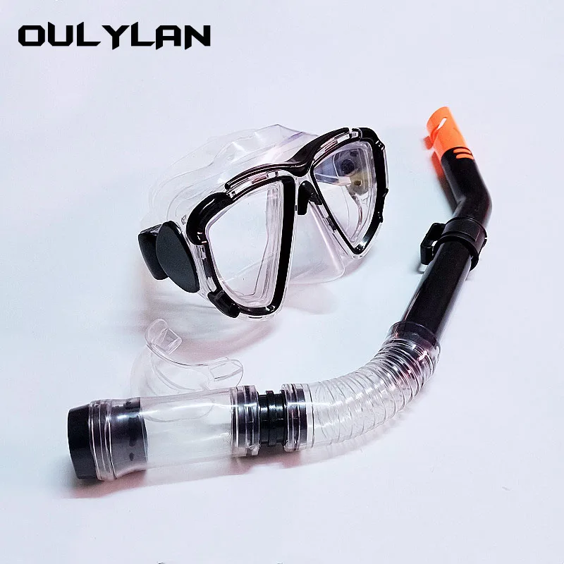 Oulyaln Snorkel Aliento Tubo Conjunto de Gafas de Buceo Máscaras para Adultos para las Mujeres de los Hombres Anti-slip de Natación Equipos de Deportes de Agua . ' - ' . 3
