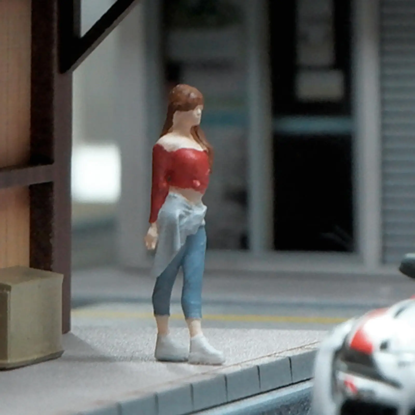 Miniatura de la Escena a la Gente de Pie para el Edificio de Arquitectura Diorama de BRICOLAJE Escena . ' - ' . 2