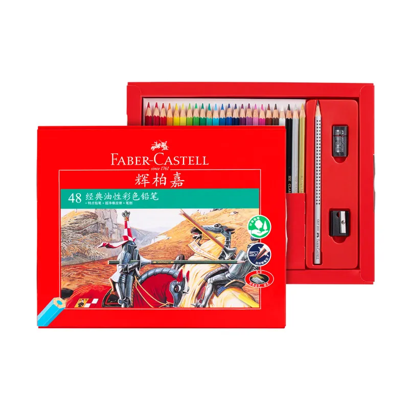 Faber Castell Premium Lápices De Colores Set De Pie Ricos Colores Con La Suavidad De La Seda De Color Laydown Muy Pigmentadas Suave 3.3 Mm Lleva . ' - ' . 1