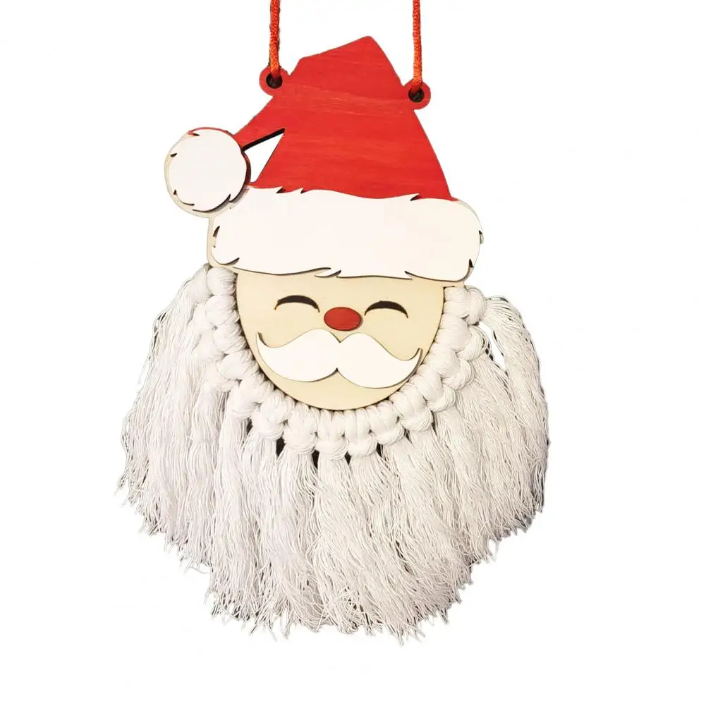 Santa Claus Borla Colgante de Madera con Encanto Santa Claus de la Borla de Adornos para fiestas de Navidad de Parte de los Suministros de bordes Suaves Colgando . ' - ' . 1