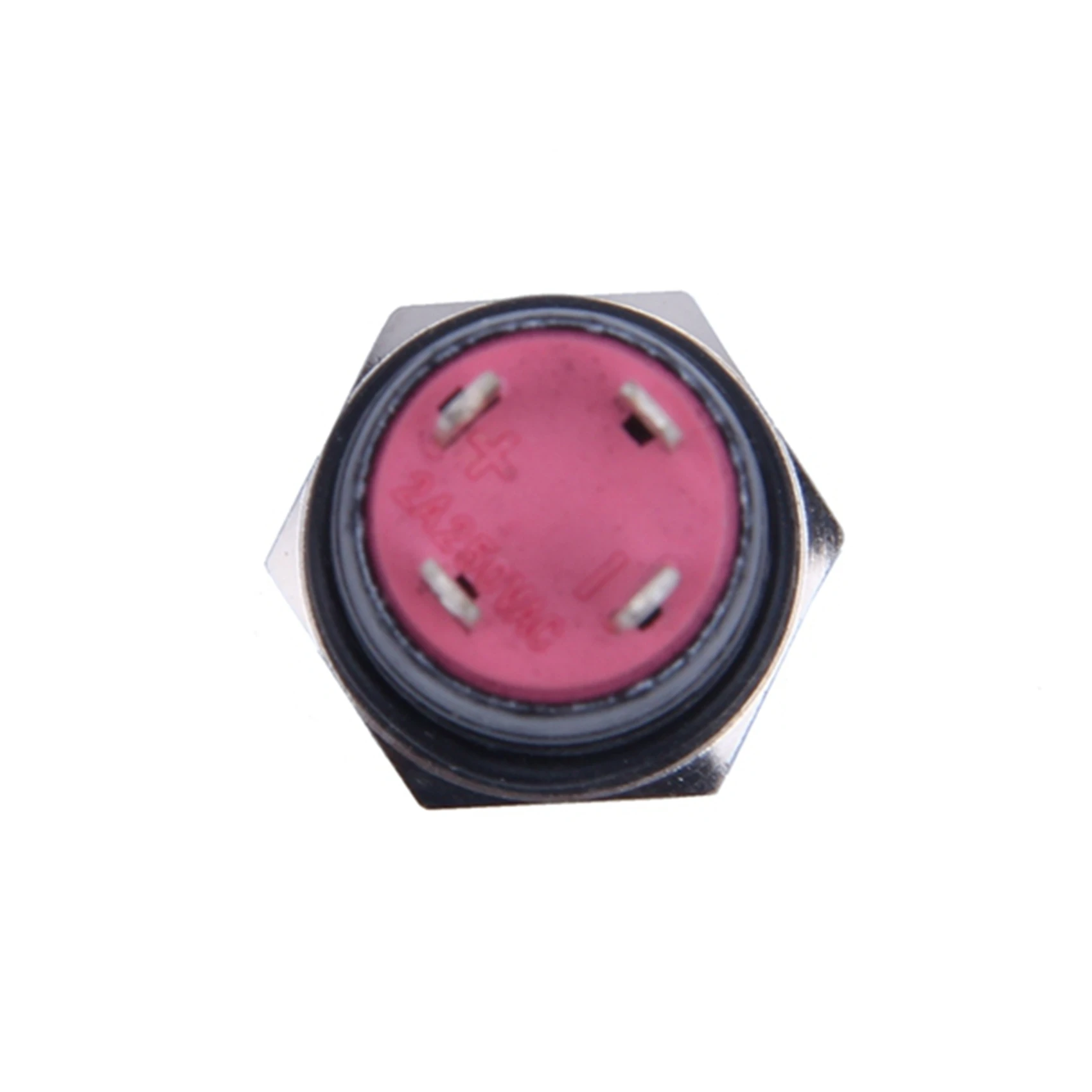 3X 12V 2A 9.5 mm LED Casquillo del Metal del Poder Momentáneo Interruptor de Botón del Coche de DIY Modificado, Rojo . ' - ' . 5