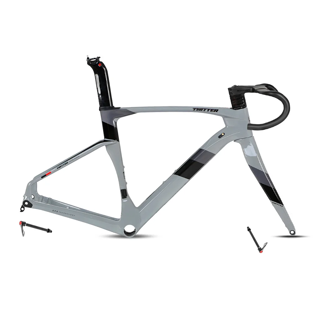 TWITTER XC de fibra de carbono cuadro de bicicleta de carretera de freno de disco 700C barril de bombeo 12*142mm grava cuadro de bicicleta de carretera de carbono cuadro de la bicicleta . ' - ' . 5