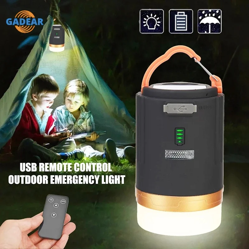 Camping de la Lámpara de la Linterna de la Pesca Senderismo 4mode Multifunción USB Portátil Recargable del Banco del Poder de la prenda Impermeable de la Antorcha de Emergencia 2023 Nuevo . ' - ' . 0