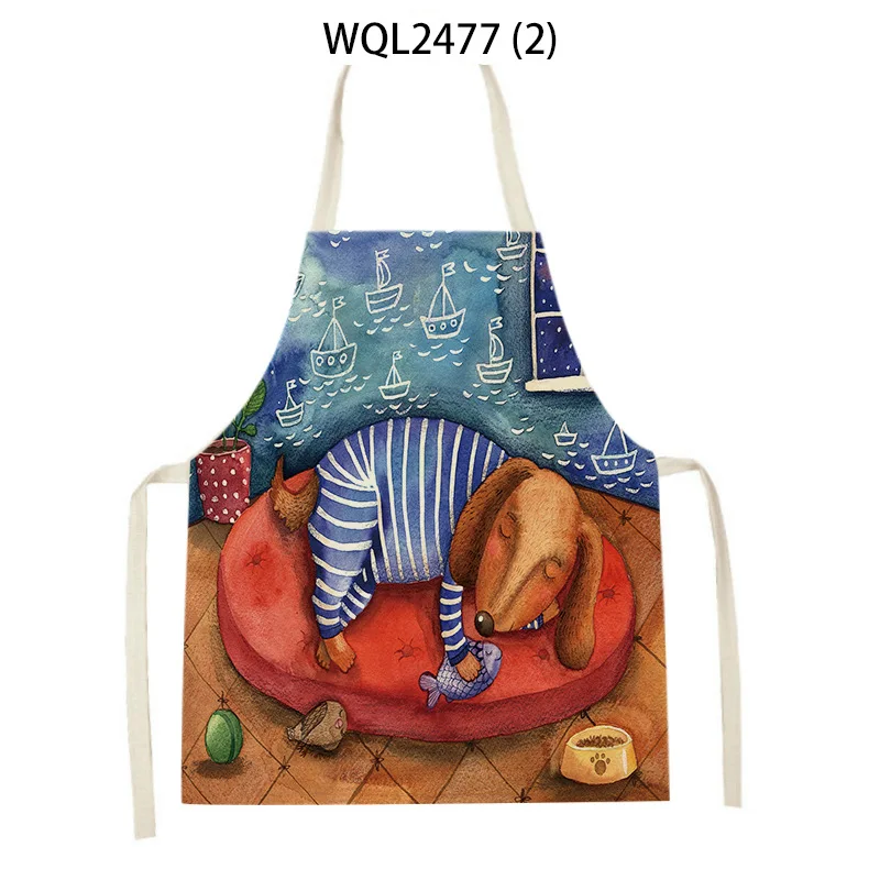 La pintura abstracta Delantales de Cocina para las Mujeres Ropa de Baberos de Limpieza para el Hogar Delantal Casa Impermeable Chefs de Cocina para Hornear Delantal . ' - ' . 3