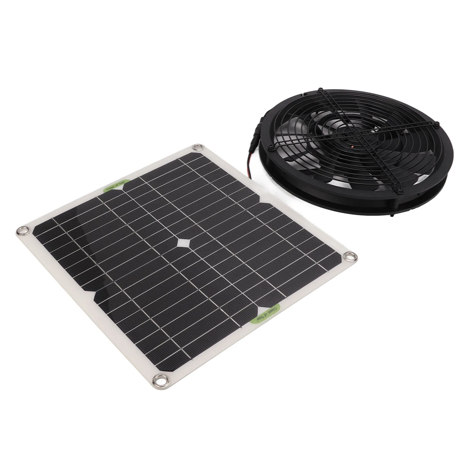 El Panel Solar de Ventilador Impulsado 10en el Diámetro de Una Pieza de Estampación Panel Solar Kit de Ventilador Ventilador de Refrigeración para la RV Yate de Invernaderos . ' - ' . 3