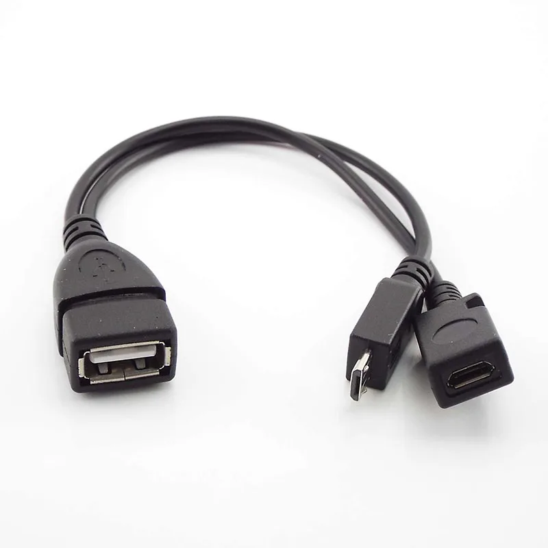 2 en 1 OTG Micro Usb Host Power Y Splitter Adaptador Usb a Mirco 5 Pines Macho-Hembra Puerto Micro USB OTG Cable de Carga . ' - ' . 5