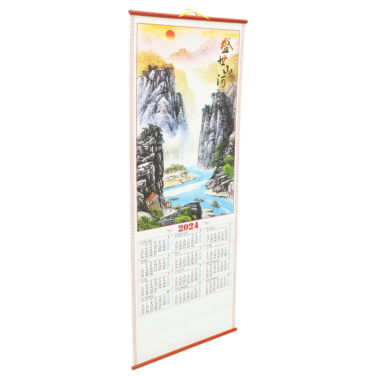 Calendario De Office 2024 Pared De Año Nuevo Decoraciones De Salón Colgando Tradición De Papel China . ' - ' . 1