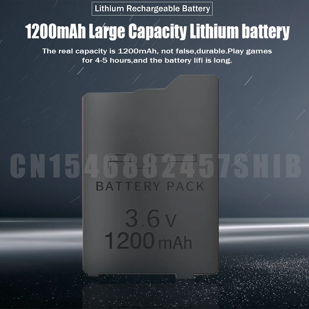 1PCS 3.6 V 1200mAh Li-ion Batería Recargable Para Sony PSP2000 PSP3000 PSP-S110 PlayStation Portable Gamepad . ' - ' . 1