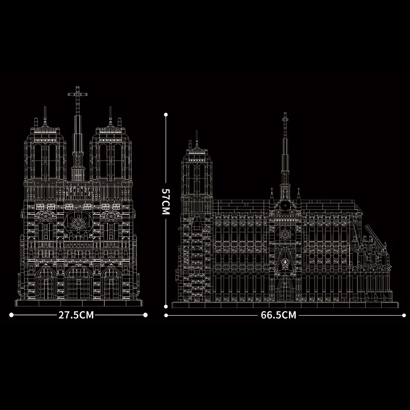 EN STOCK 8868pcs MOC Idea de Notre Dame de París Kit de Construcción para los Adultos la Construcción de Bloques, Ladrillos Montaje de Conjunto de Regalo de Navidad . ' - ' . 5