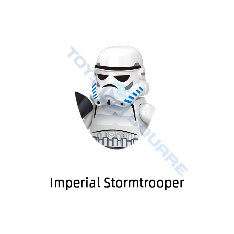 El Obi-Wan de la Guardia Real Stormtrooper Darth Vader Jar Binks Han Solo Chewbacca Finn Modelo de Bloques de Construcción MOC Ladrillos Conjunto de Juguetes . ' - ' . 3