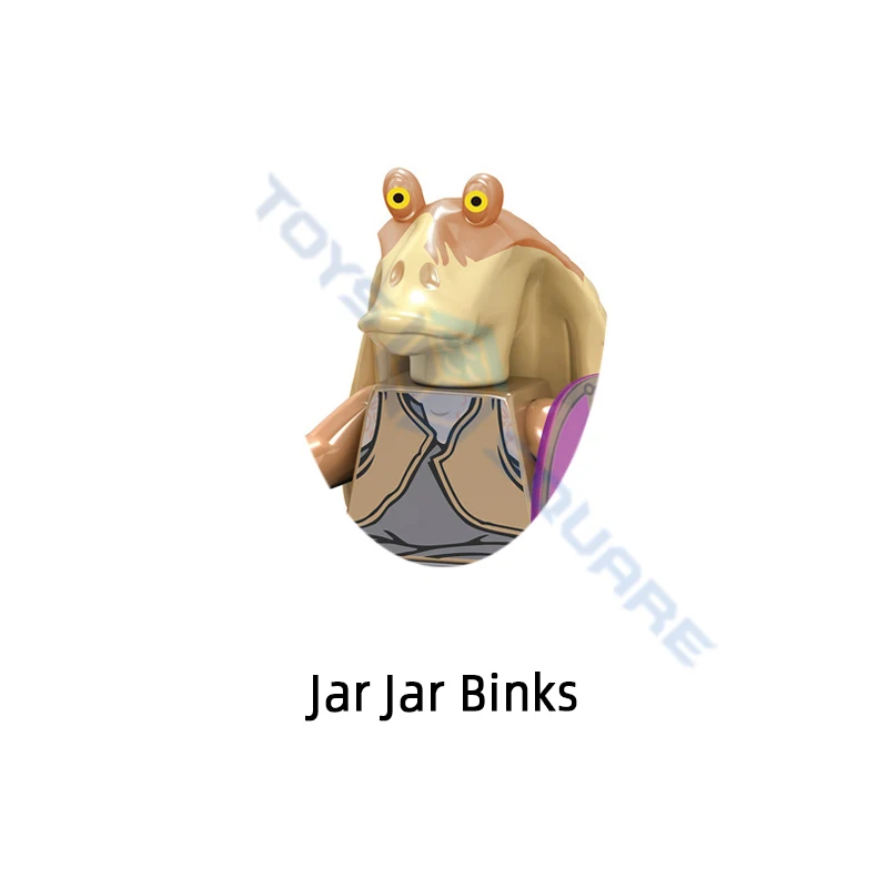 El Obi-Wan de la Guardia Real Stormtrooper Darth Vader Jar Binks Han Solo Chewbacca Finn Modelo de Bloques de Construcción MOC Ladrillos Conjunto de Juguetes . ' - ' . 4