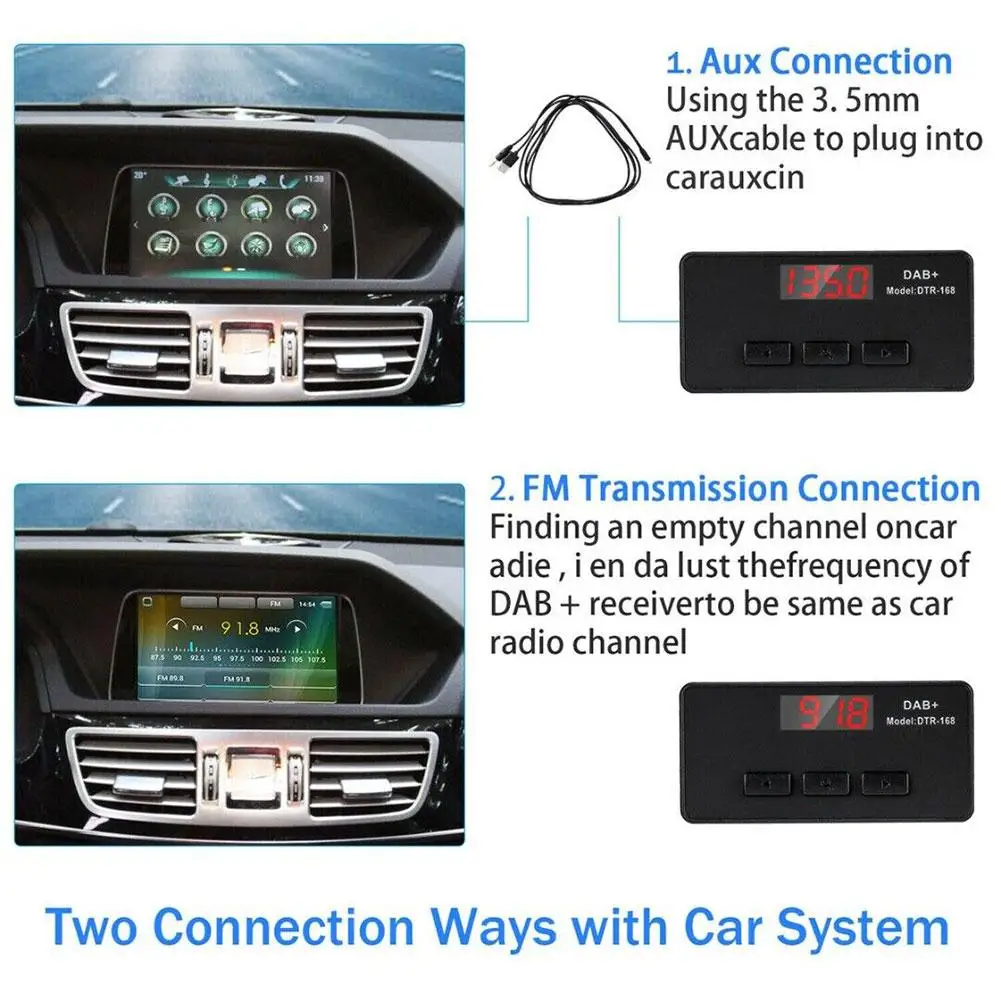 DAB + Antena Con Adaptador USB Receptor de Android Coches Reproductor Estéreo del Coche de GPS el Receptor DAB+ Receptor de Señal Universal . ' - ' . 1