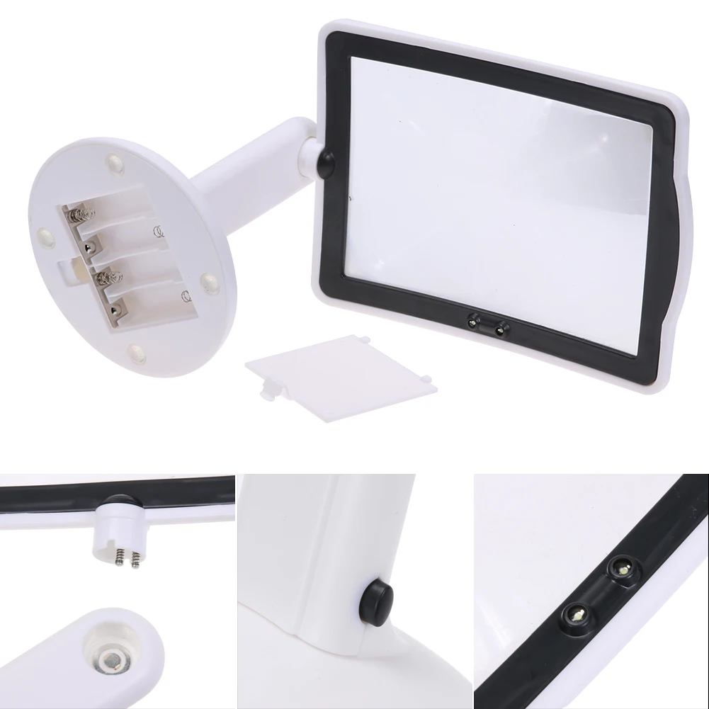 3X 180° Giratorio Lupa manos libres Lupa del Visor de Lupa Portátil Plegable Multi-función Conveniente con Luz LED . ' - ' . 3