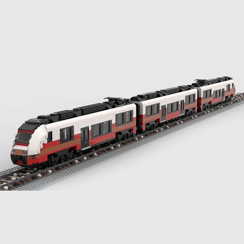 Técnica Moc Ladrillos Modelo de Coche UAutrian Regional de Tren de la Ciudad y Modulares Regalos de Juguetes Para los Niños de BRICOLAJE Conjuntos de Montaje . ' - ' . 1