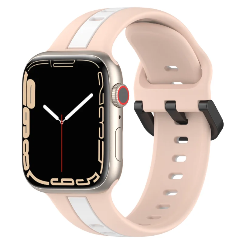 Banda de silicona Para Apple de la Banda de Reloj de 44 mm 45 mm 49 mm 40 mm 38mm Reloj de Apple Pulsera de Reloj iwatch Serie 3 4 5 6 7 8 SE Ultra . ' - ' . 0