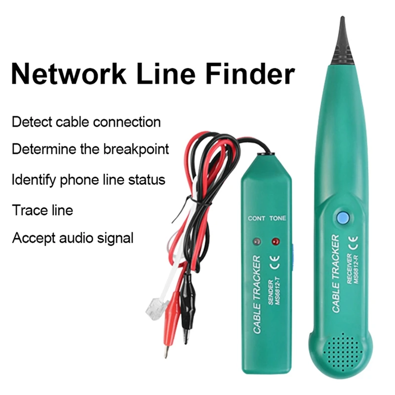 MS6812 Cable Tracker LAN Tester Profesional de la Línea de Probador de cable UTP STP Cable de Teléfono del Perseguidor de Ubicación de punto de interrupción . ' - ' . 1