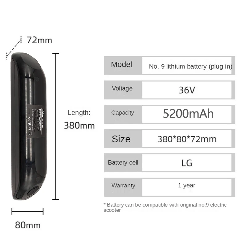 2023 Original Para Ninebot ES1 ES2, ES4 Batería Smart Scooter Eléctrico Interior Montaje de la Batería de 36V 5200mAh Patineta Poder . ' - ' . 3