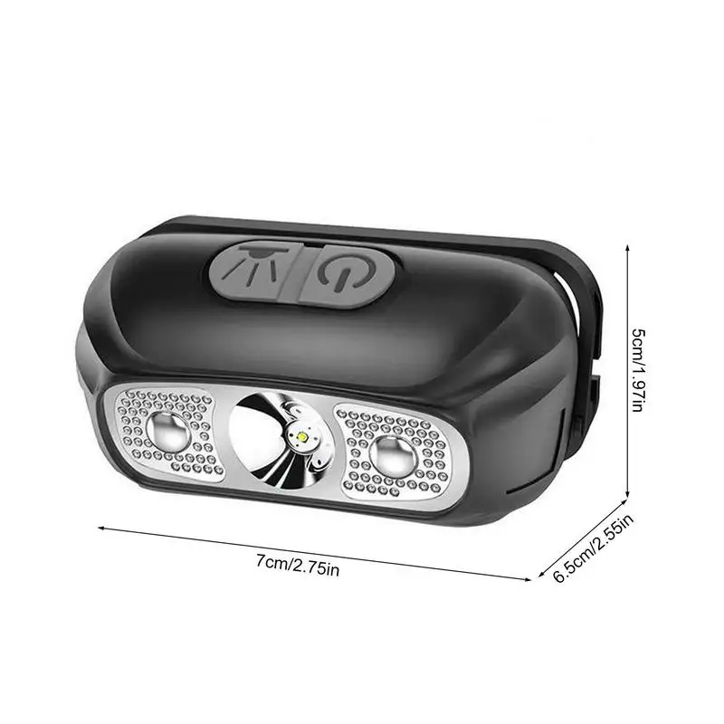 LED linterna Recargable Ultra Brillante Diadema Linterna Ajustable Faro LED linterna de Cabeza Con 4 Modos de Iluminación USB . ' - ' . 5
