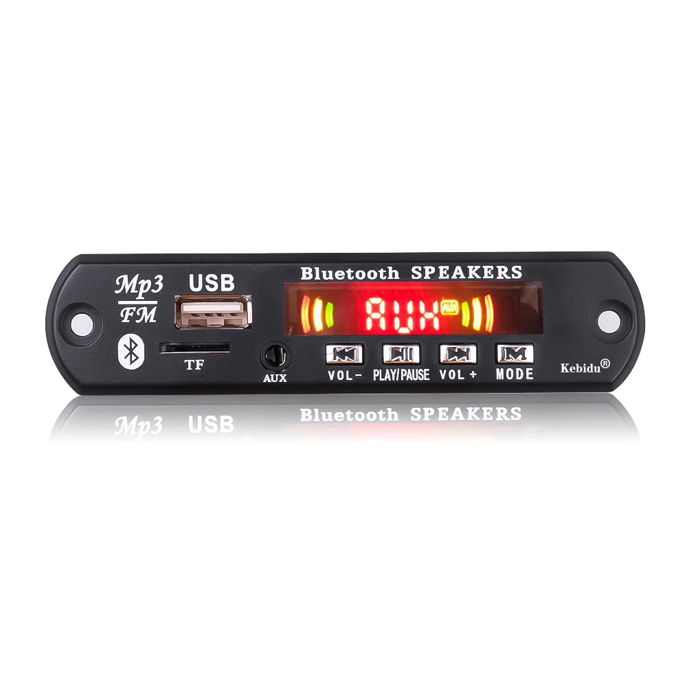 5V/12V 6W Amplificador Bluetooth Decodificador de MP3 de la Junta de BT 5.0 FM Módulo de Radio Para la Música Altavoz USB manos libres Inalámbrico Reproductor de MP3 de Coche . ' - ' . 1