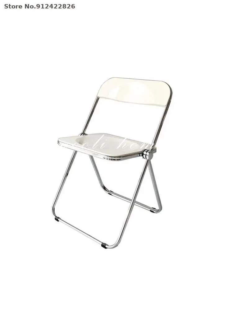 Nórdico moderno, transparente, silla plegable ins de mimbre silla de comedor estudio de fotografía de ACRÍLICO de la SILLA . ' - ' . 0
