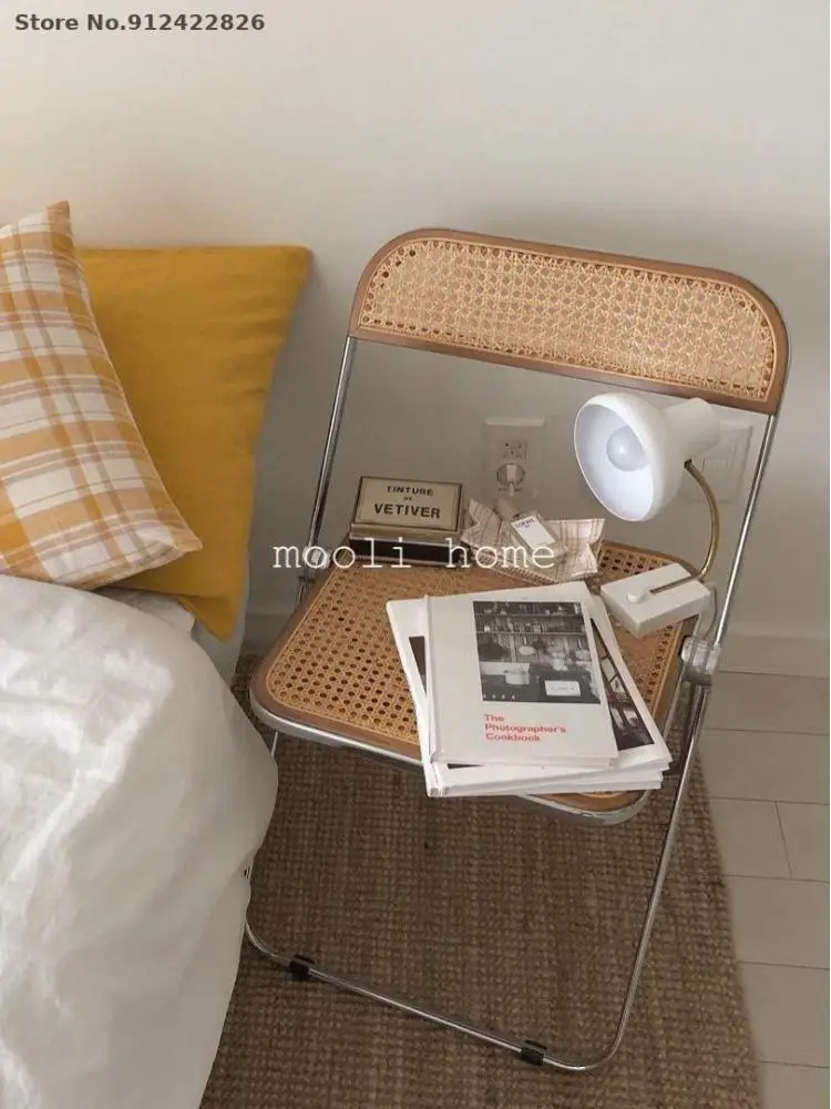Nórdico moderno, transparente, silla plegable ins de mimbre silla de comedor estudio de fotografía de ACRÍLICO de la SILLA . ' - ' . 2