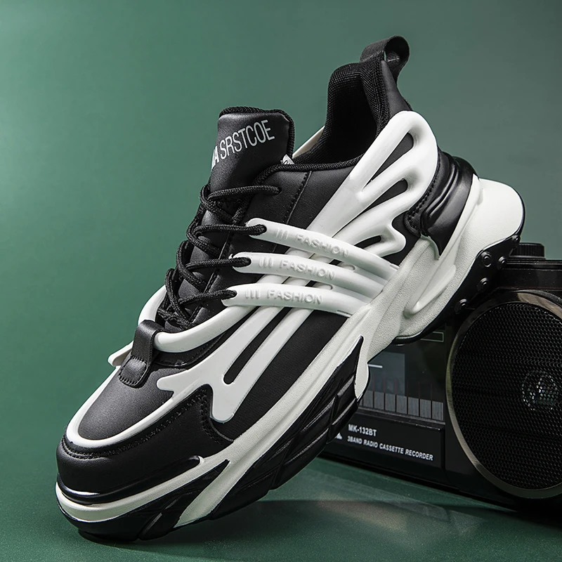 F321 de Moda Popular Papá Zapatos de Cuero Ocasionales de los Deportes de los Hombres Zapatos . ' - ' . 0
