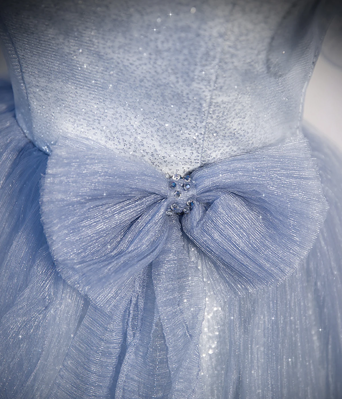 17104#IENA Hada Azul Vestido de fiesta de Lentejuelas Hinchada Manga de Lujo Imperio Una Línea de Piso-Longitud de Encaje por Parte del Banquete Formal de los Vestidos de la educación a distancia . ' - ' . 3