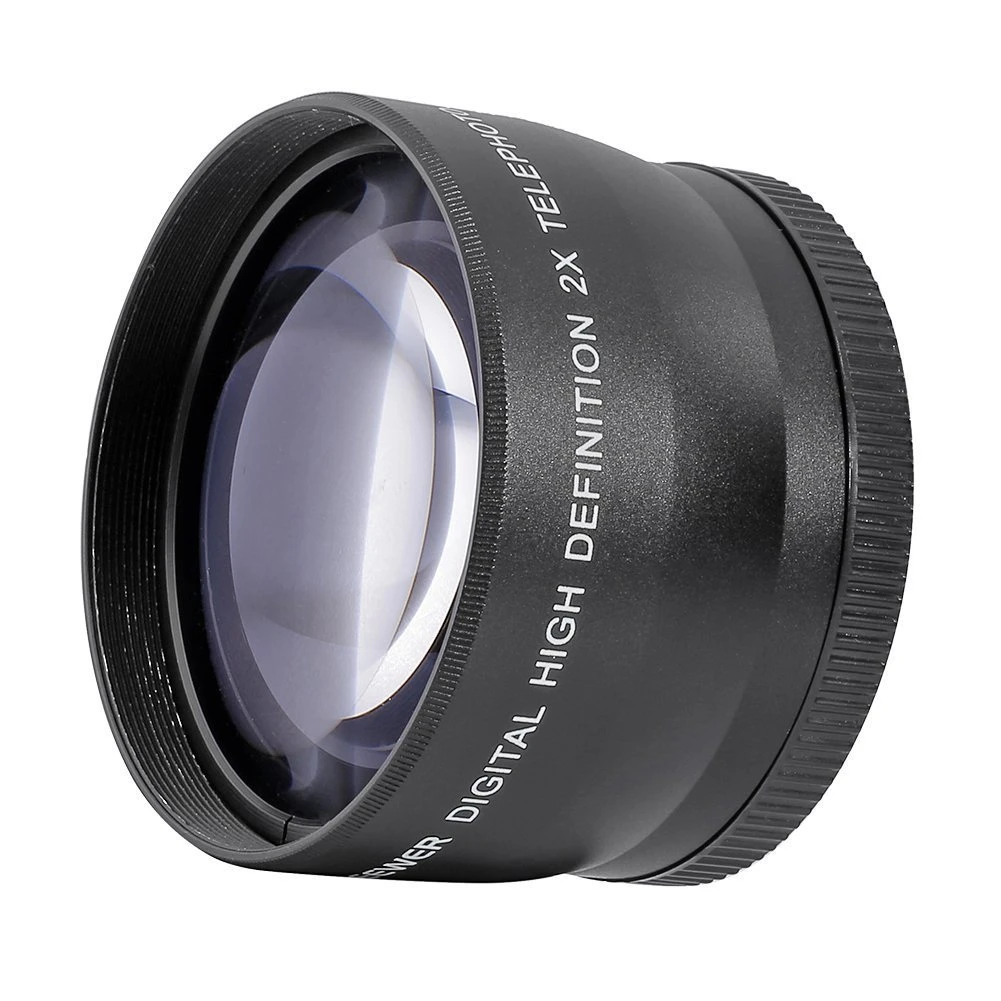 58 2X Lente Telefoto Teleobjetivo Convertidor para Canon Nikon Sony Pentax 18-55mm . ' - ' . 3