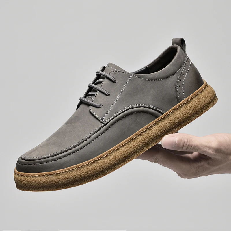 De los hombres casual zapatos de cuero 2023 nuevas empresas Británicas de cuero de estilo de zapatos de trabajo . ' - ' . 2