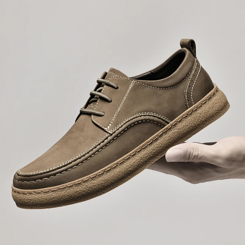 De los hombres casual zapatos de cuero 2023 nuevas empresas Británicas de cuero de estilo de zapatos de trabajo . ' - ' . 3