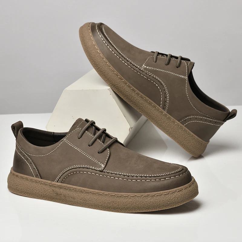 De los hombres casual zapatos de cuero 2023 nuevas empresas Británicas de cuero de estilo de zapatos de trabajo . ' - ' . 5