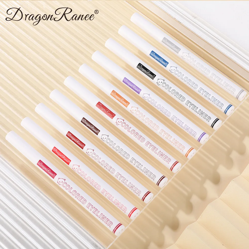 Colorida impermeable lápiz delineador de ojos Líquido de la pluma impermeable novato hembra de color extremadamente blanca y fina, durable . ' - ' . 3