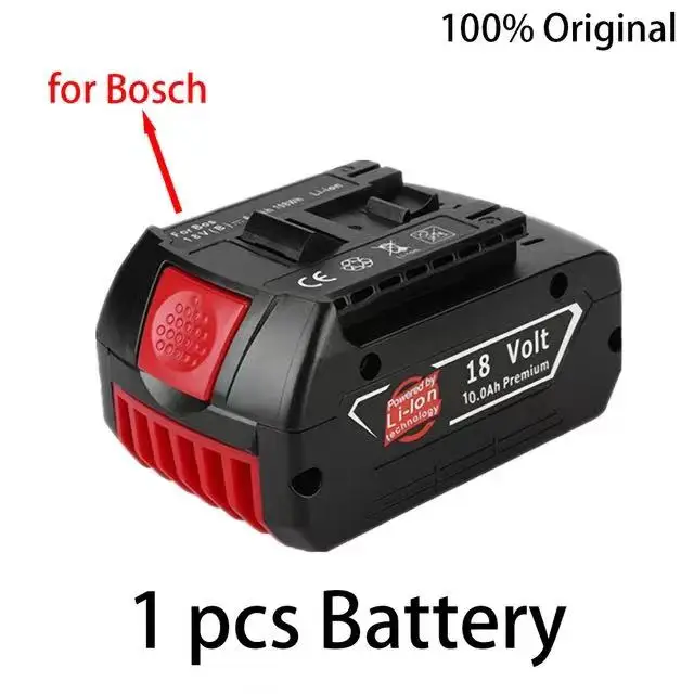 18V 10000mAh para Bosch Taladro Eléctrico 18V 10.0 Ah Li-ion de la Batería BAT609 BAT609G BAT618 BAT618G BAT614 2607336236+cargador . ' - ' . 2