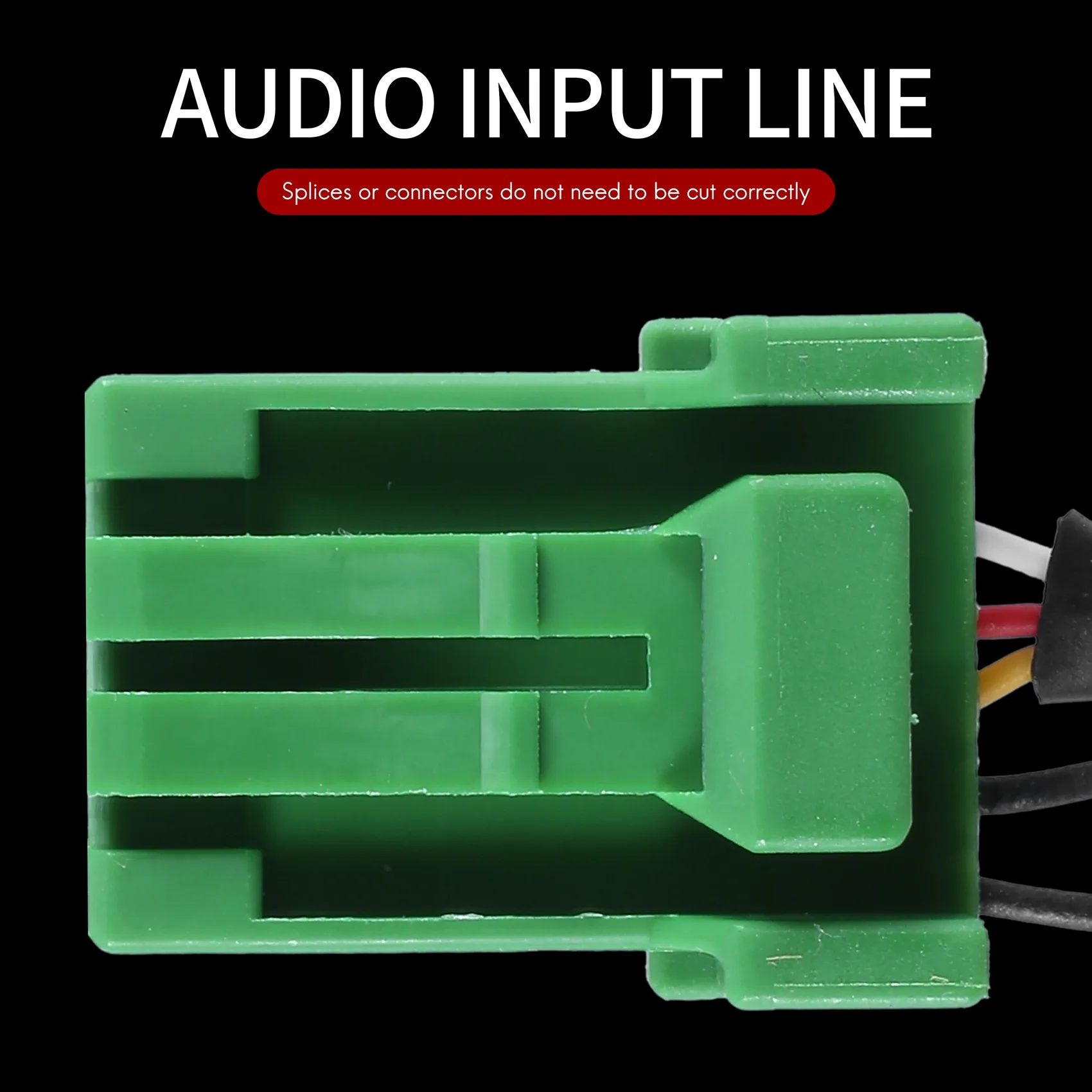 6Pin Verde Conector Estéreo de 3,5 MM Jack de Audio Aux-in, MP3 Cable de Alambre para Honda Jazz Ajuste 2002-2006 . ' - ' . 1