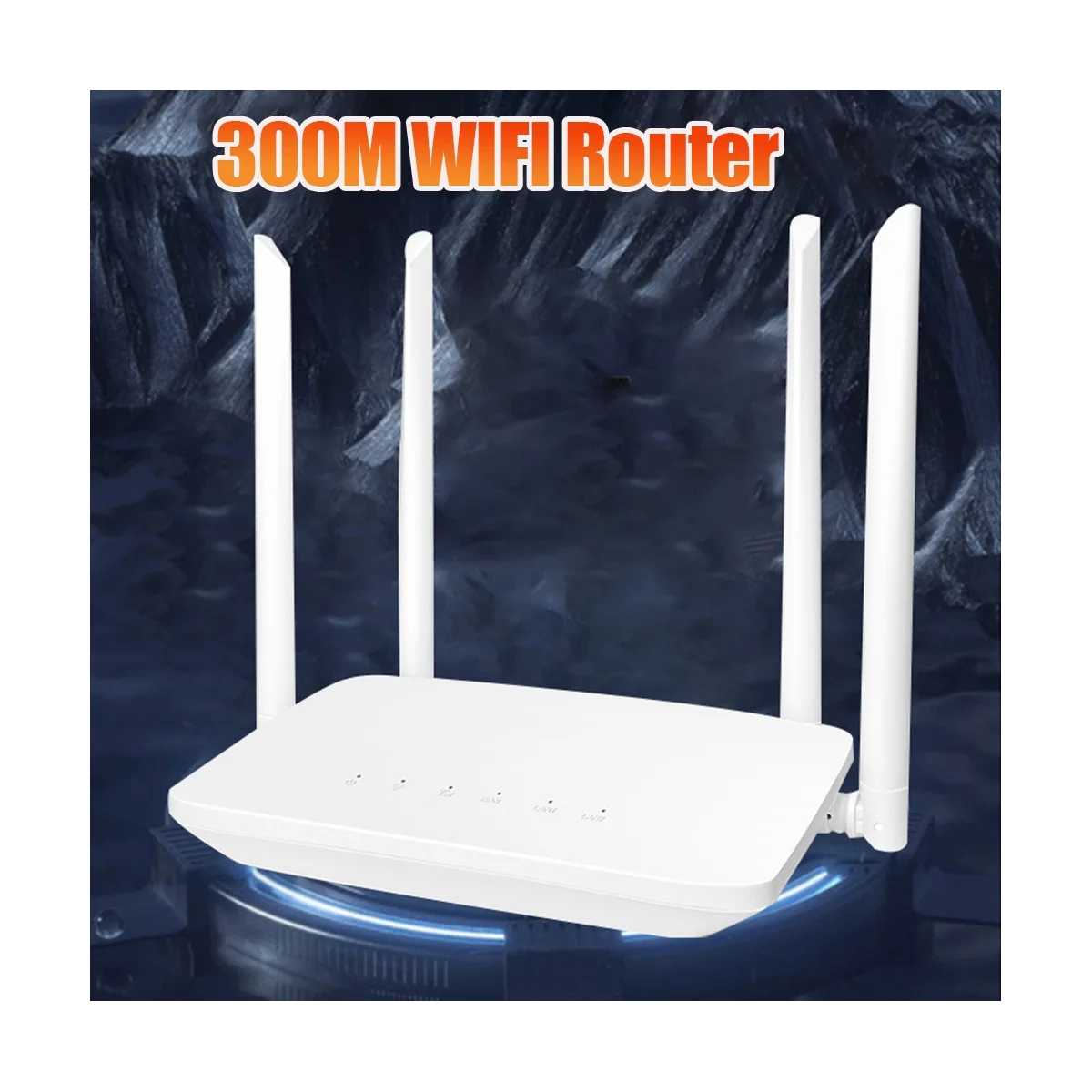300M Router WIFI MT7621A Chipset 2.4 G+5.8 G Router de Casa Comercial Router de 4 Antenas Wireless Router(Enchufe de EE.UU.) . ' - ' . 1