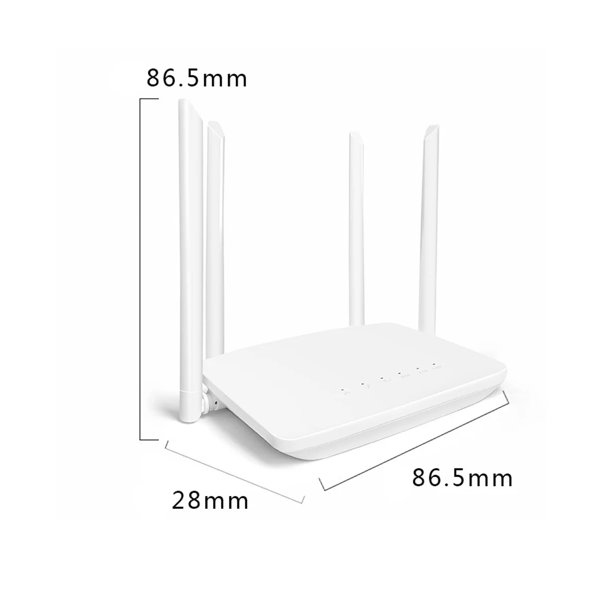 300M Router WIFI MT7621A Chipset 2.4 G+5.8 G Router de Casa Comercial Router de 4 Antenas Wireless Router(Enchufe de EE.UU.) . ' - ' . 3