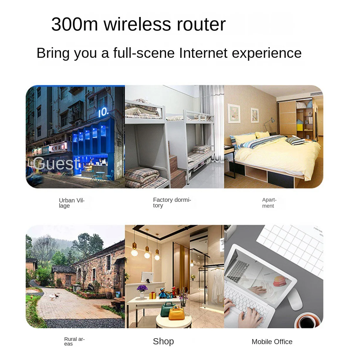 300M Router WIFI MT7621A Chipset 2.4 G+5.8 G Router de Casa Comercial Router de 4 Antenas Wireless Router(Enchufe de EE.UU.) . ' - ' . 4