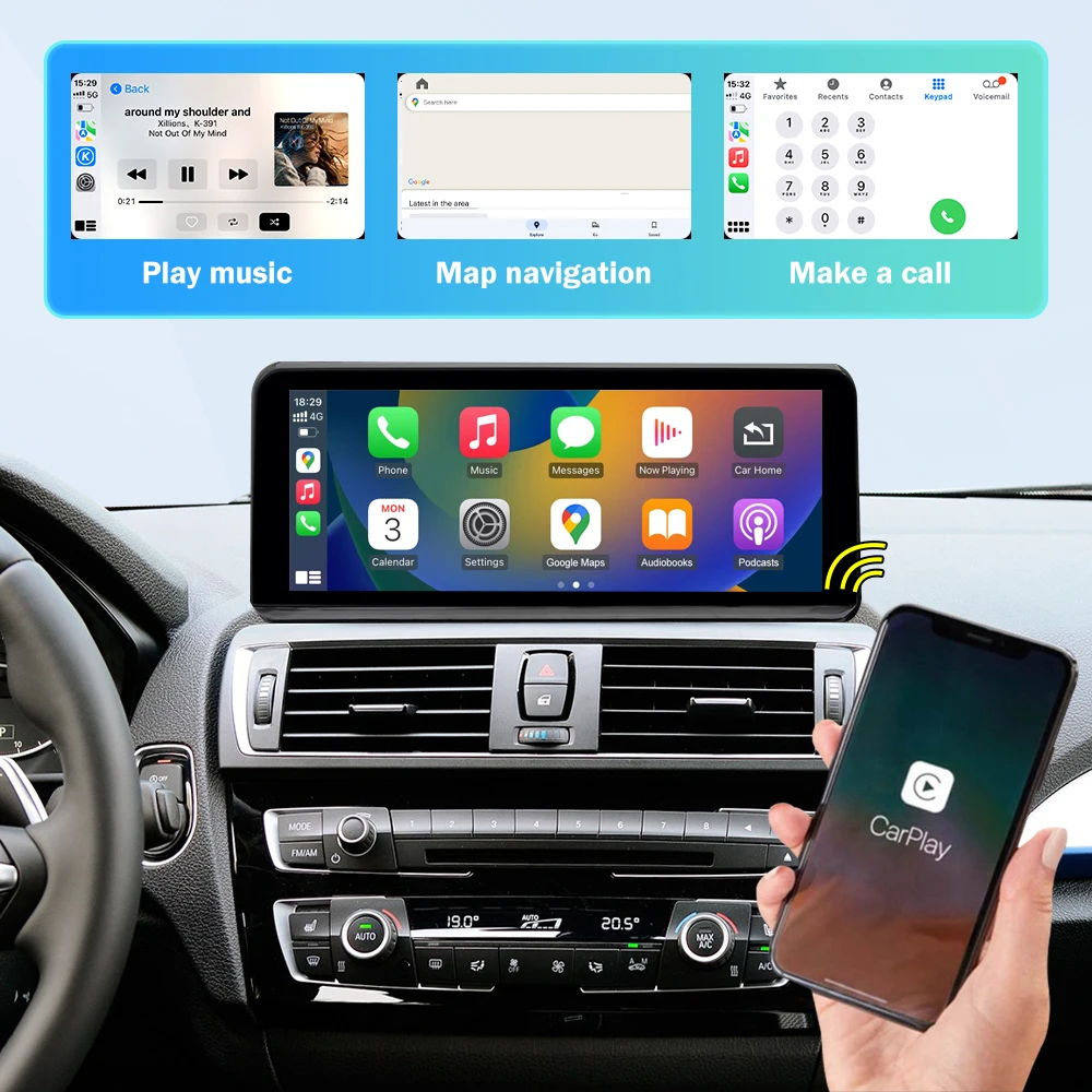 Qualcomm Android 12 Estéreo de la Unidad principal para BMW 1,2 Serie F20/F21/F23 F45 2013-2016 NBT con CarPlay Auto de Navegación GPS . ' - ' . 2