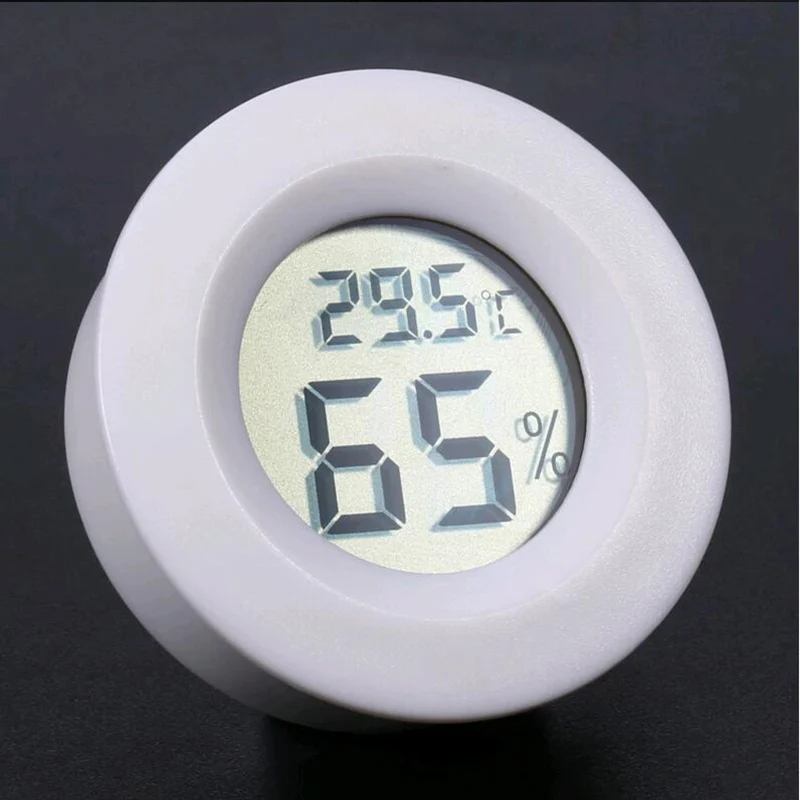 Mini Higrómetro Profesional de la Casa Pequeña Prueba Accesorio de la Temperatura Interior Humedad Medidor de Herramienta de Detección de blancos . ' - ' . 0
