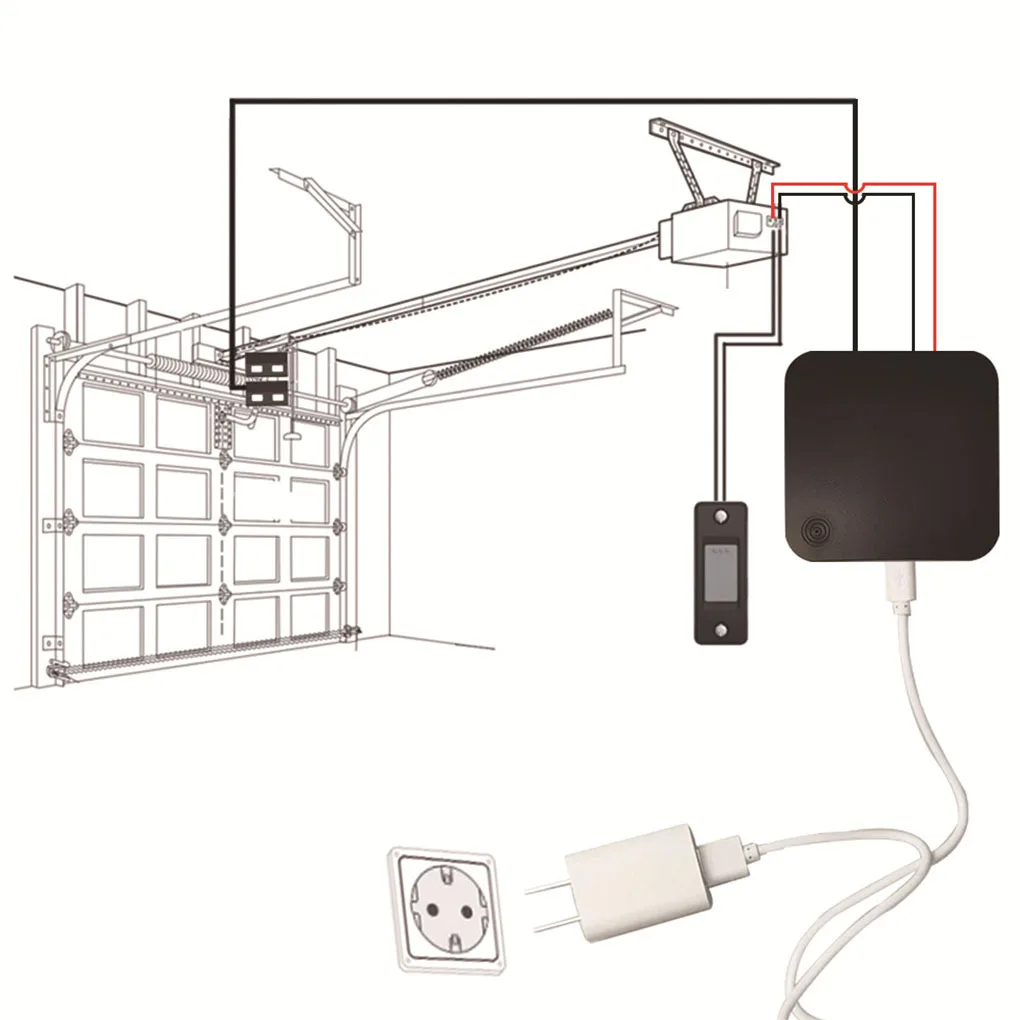 5V Inteligente Garaje Interruptor Wireless WiFi Abridor de Puerta Inteligente de Control Remoto Configuración de la Contraseña de Interruptores Controlador . ' - ' . 4
