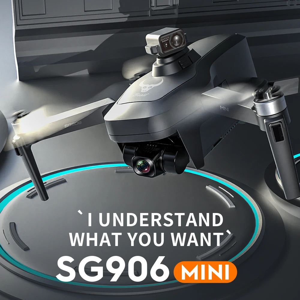 Sg906 Mini / Minise 5g Gps 4k Profesional Hd de Doble Cámara sin Escobillas de 360° para evitar Obstáculos, Plegable Quadcopter Rc Drone Juguetes . ' - ' . 1